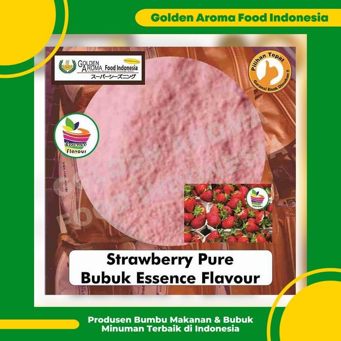 

Bubuk Strawberry Pure 1/2 Kg Essen Flavor Ekstrak Stroberi Murni GAFI
