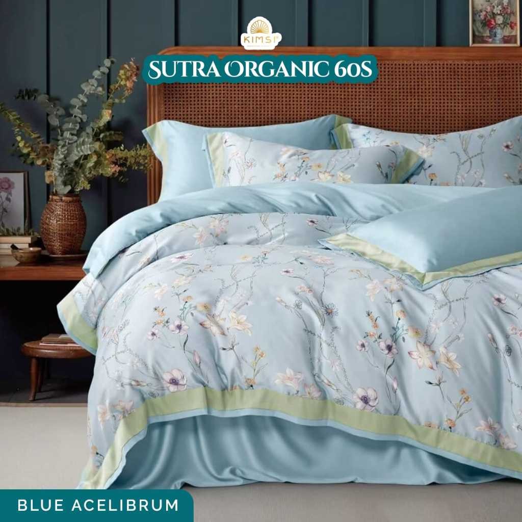 Sprei Set Sutra Organic 60s | 180x200 Kingsize|  Sutra Organic 60s 80s 40s Tanpa Bedcover | Sprei Su