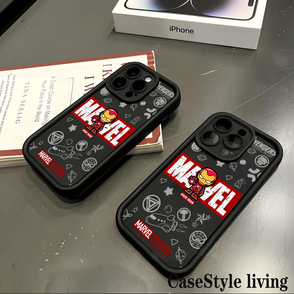 Iron Man casing for Infinix Smart 5 6（RM2 32GB RM3 64GB ) 7  8 Hot 9 10 11 12  Play 10 Lite Hot 30i 