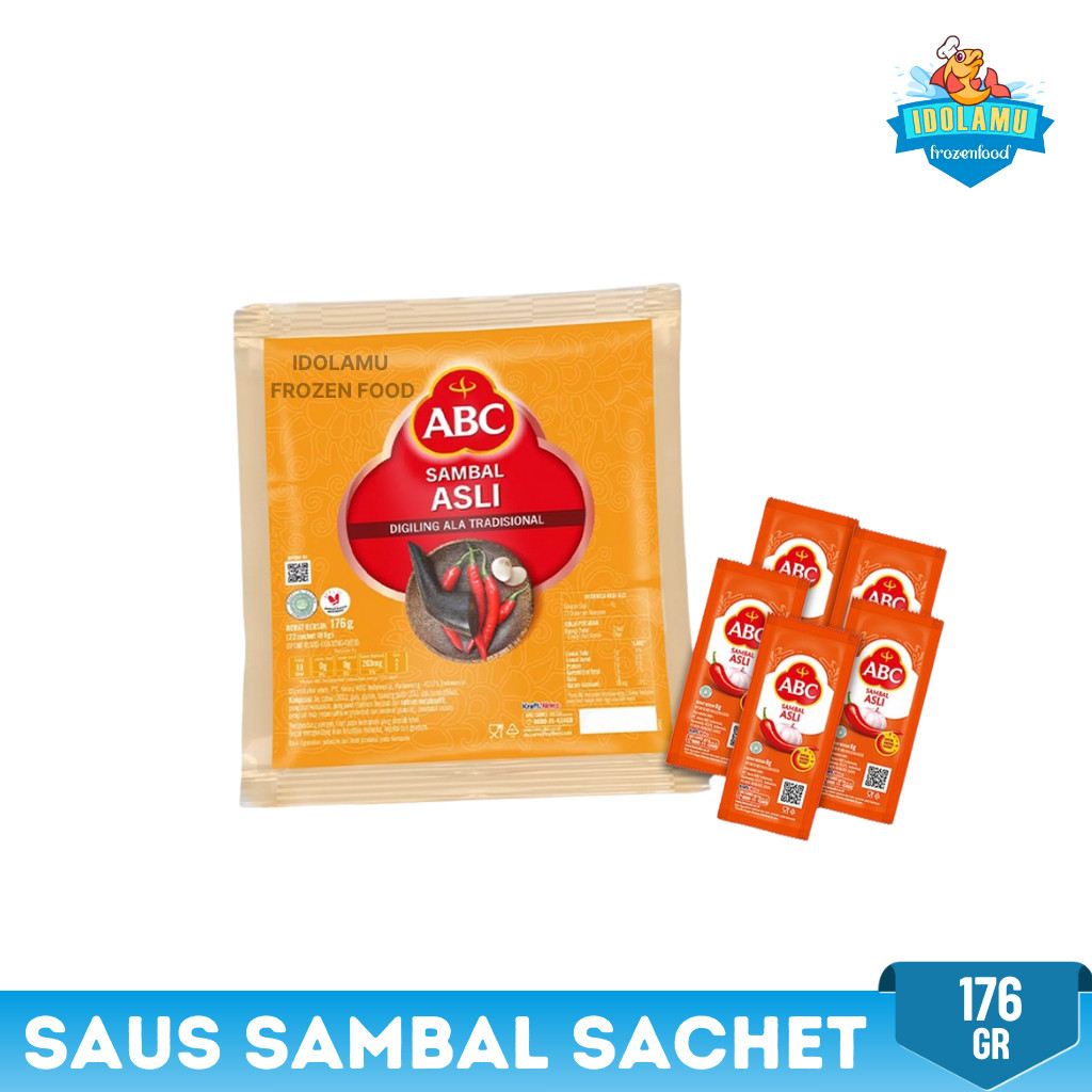 

saus abc saus sambal asli kemasan shacet 22x8 gr