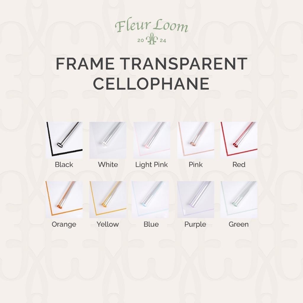 

Fleur Loom - (Pack) Kertas Buket Bunga Cellophane Line Transparant Colour Border