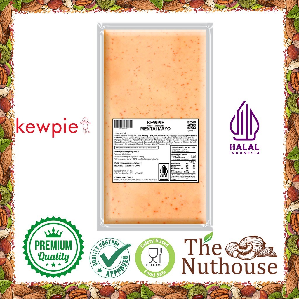 

Kewpie Cooking Sauce Mentai Mayo / Saos Mentai Kemasan 1kg [HALAL]