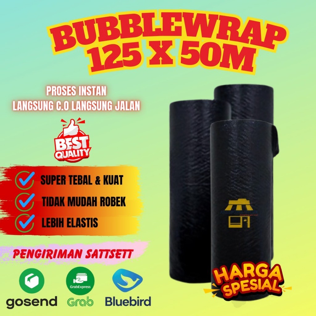 

KAYDEN STORE BUBBLE WRAP ROLL UK 125 X 50 METER / BUBLE WRAP TEBAL 3KG