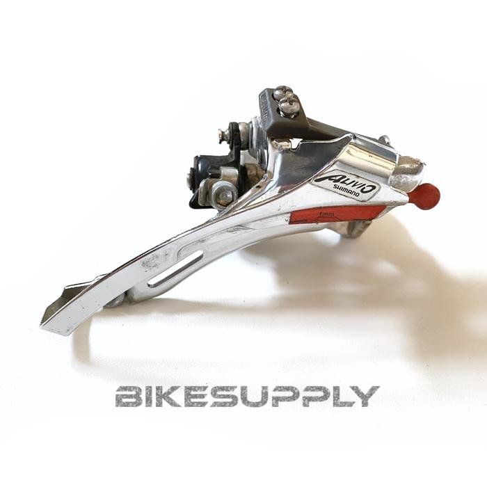 ￼Front Derailleur FD Sepeda Merk Shimano Alivio Diameter Clamp Besar 34.9 mm 3 Speed Tarikan Bawah  