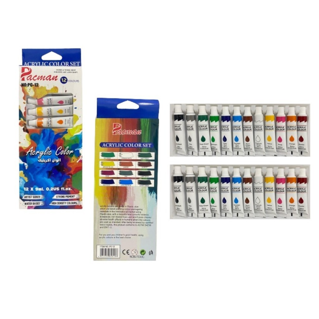 

Cat Akrilik Acrylic Color -12 Warna Colors