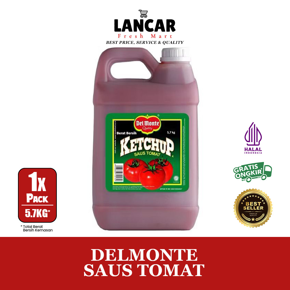 

DELMONTE SAUS TOMAT GALON 5,7KG
