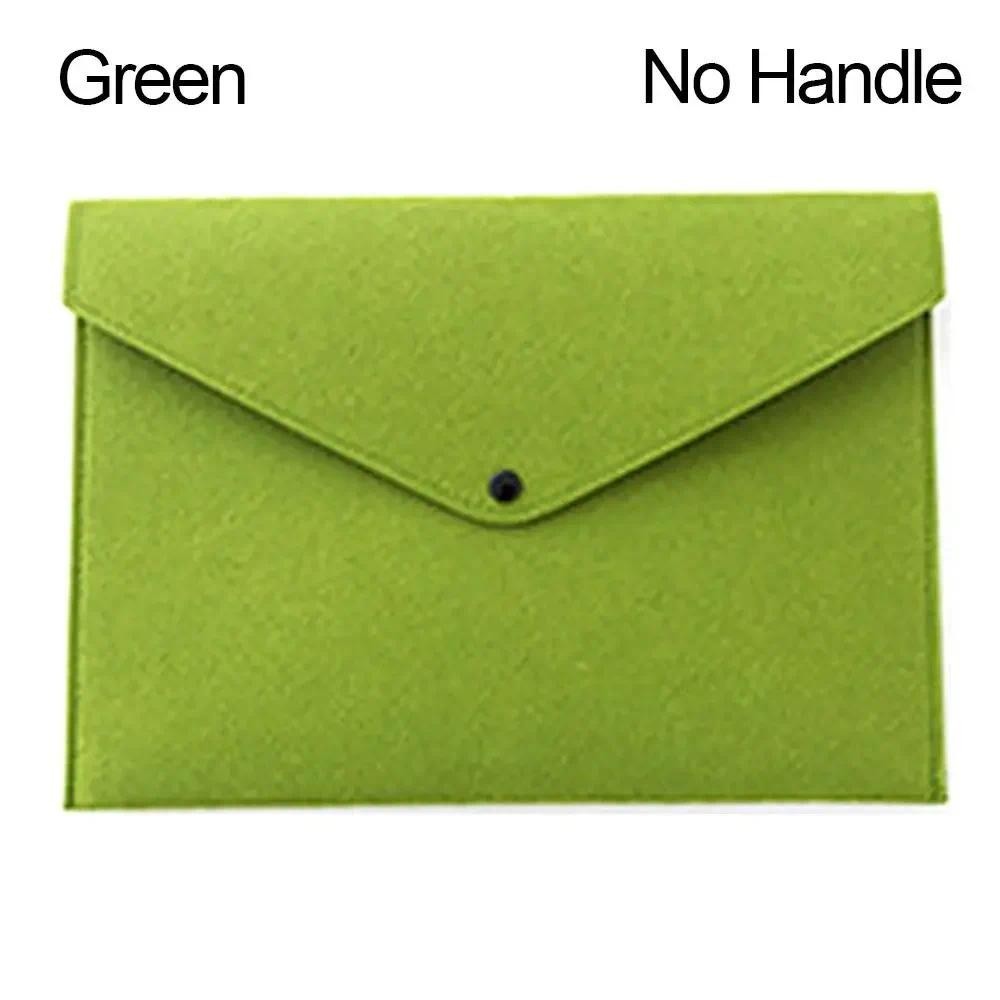 A4 Felt Folder Portable Felt With Buckle Portfolio Case Large Capacity Envelope Folders Invoice Docu