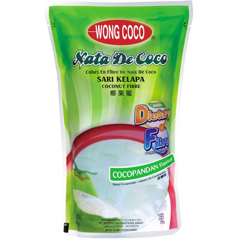 

Toping Minuman Wong Coco Nata De Coco Cocopandan Pouch 360 Gr
