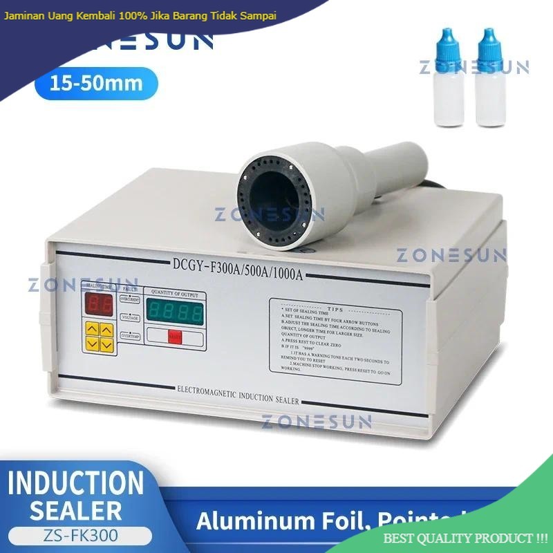 

ZONESUN Handheld Induction Sealer Aluminium Foil Pointed Tip Top Plastic Glass Bottle Sealing Machine ZS-FK300