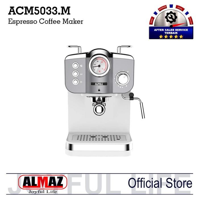 Almaz Espresso Coffee Maker ACM5033 with Standard Portafilter - Putih