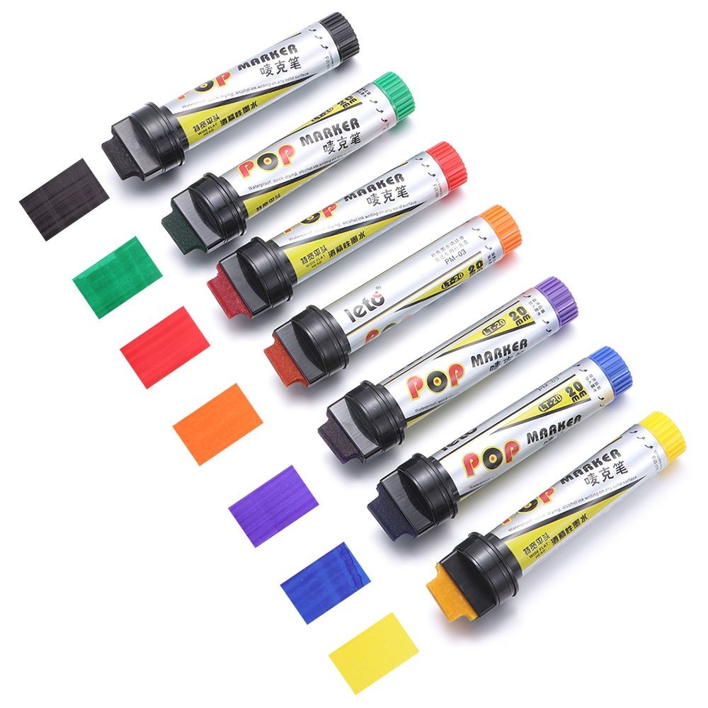

POP Waterproof Paint Permanent Refillable Marker Pen 20mketching Graffiti M