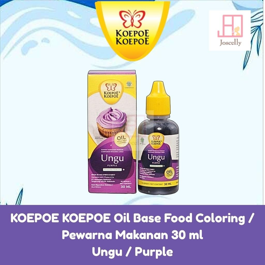 

JOSCELLY.ID KOEPOE KOEPOE Oil Base Food Coloring / Pewarna Makanan Ungu / Purple
