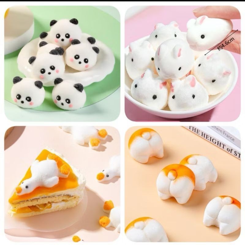 

Marshmallow Topping Makanan Minuman / Permen Topper Binatang