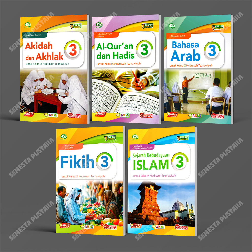 Buku Kelas 9 MTS KMA 450 Aqila Tiga Serangkai