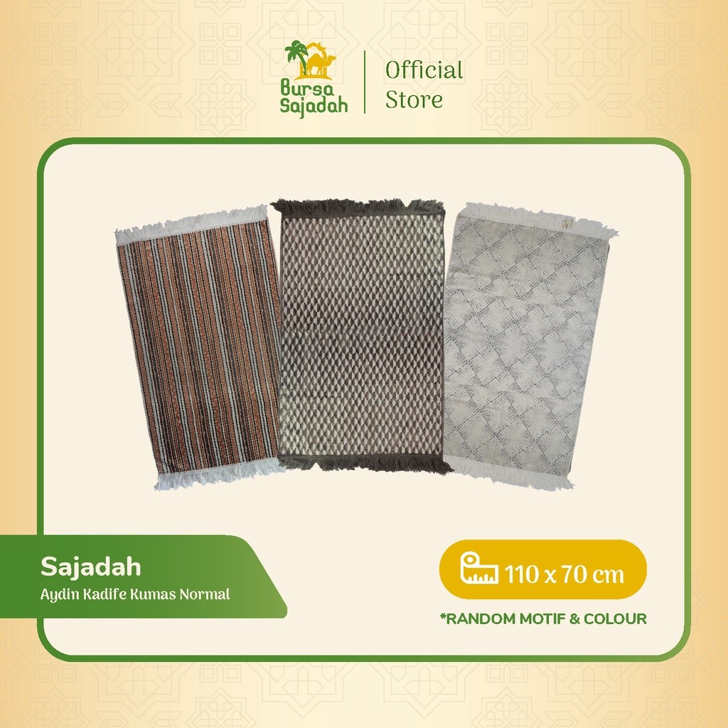 PROMO Sajadah Aydin Kadife Kumas 110x70 cm - Oleh Oleh Haji dan Umrah, Sajadah Premium, Sajadah Turk