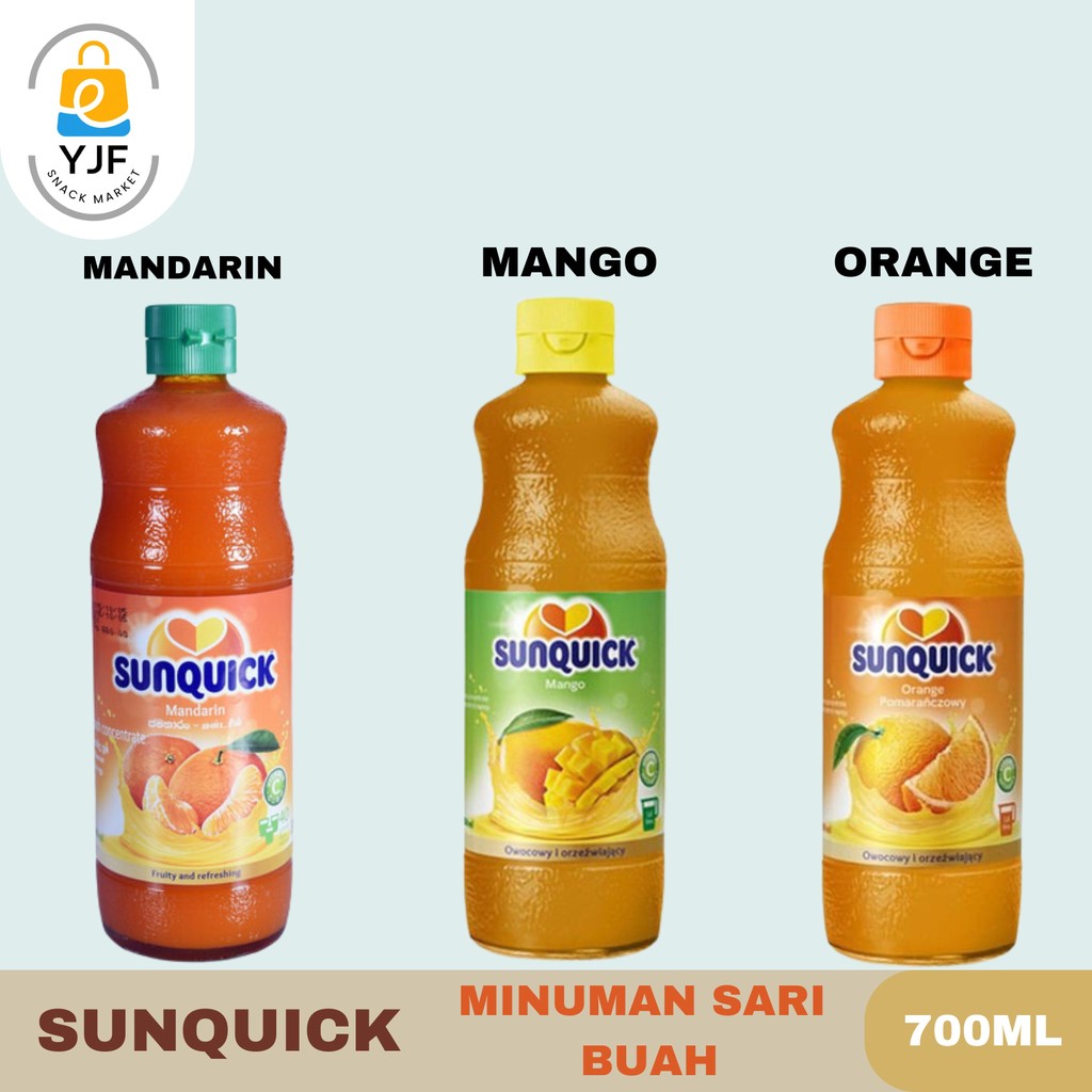 

Sunquick Minuman Sari Buah / Sirup Buah Mangga / Sirup Buah Jeruk Mandarin / Jus Sirup Buah - 700ml