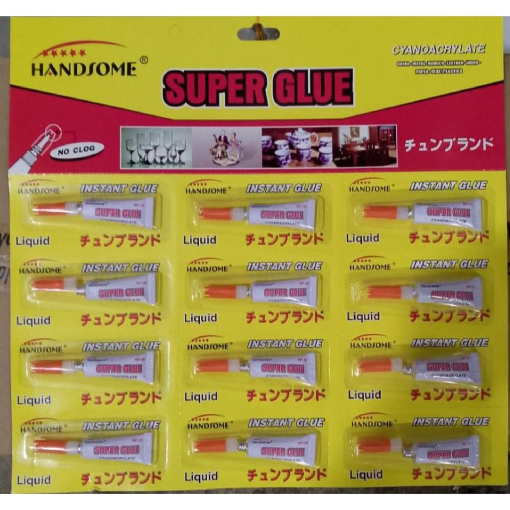 

Handsome Super Glue 1renceng isi 12pcs