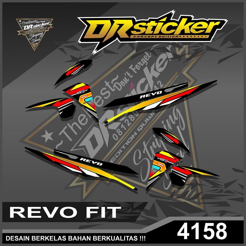 4158 Sticker Striping Motor Revo Fit Variasi Lis Semifull - Sticker Revo Fit Variasi Semifull