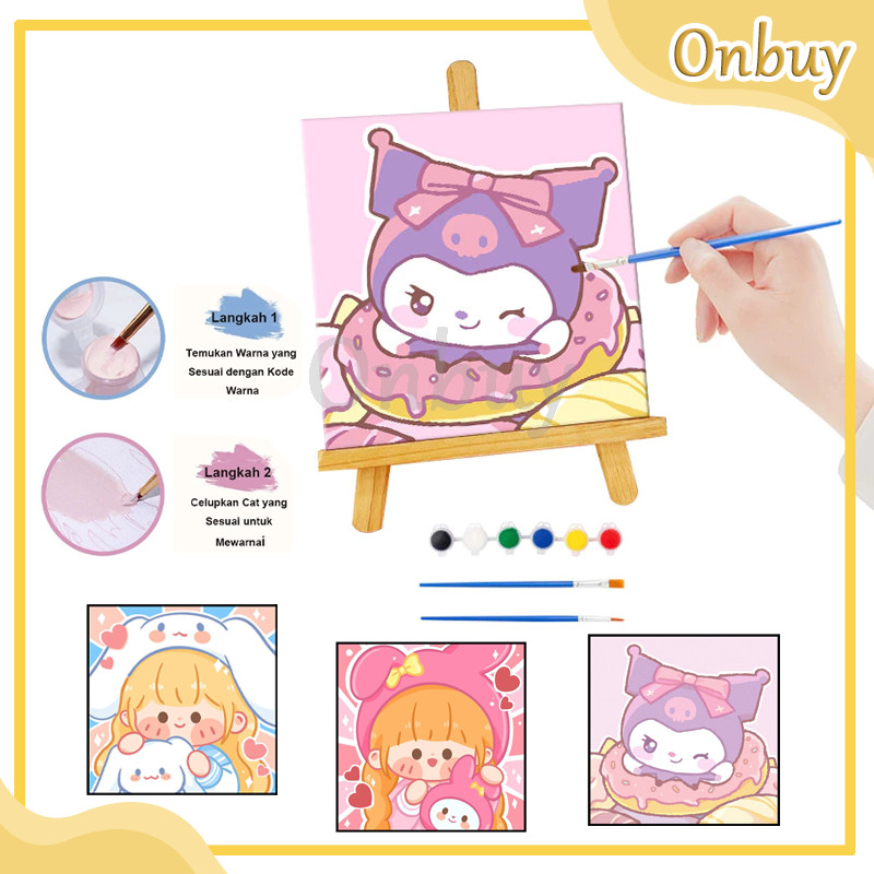 

Lukisan Minyak Digital Lukisan Minyak DIY 20x20 Kartun