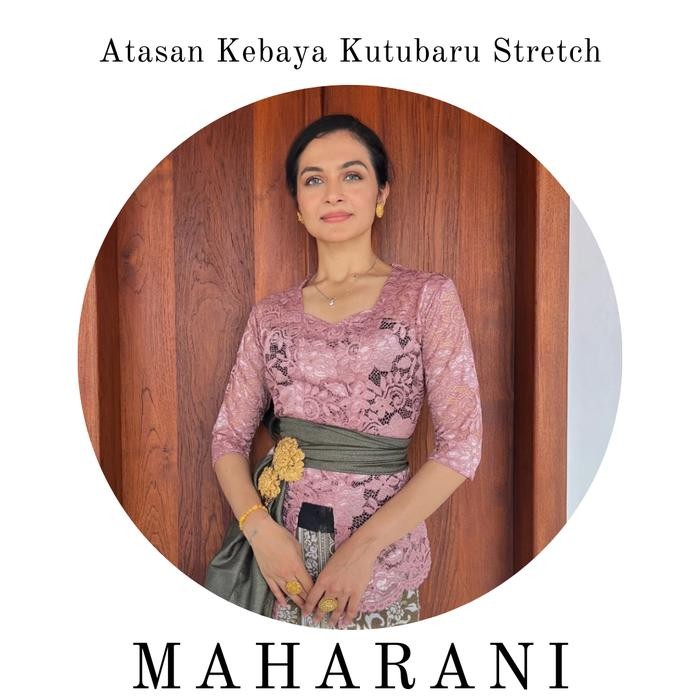 

Atasan Kebaya Stretch Metalic Maharani - Rose Gold, S