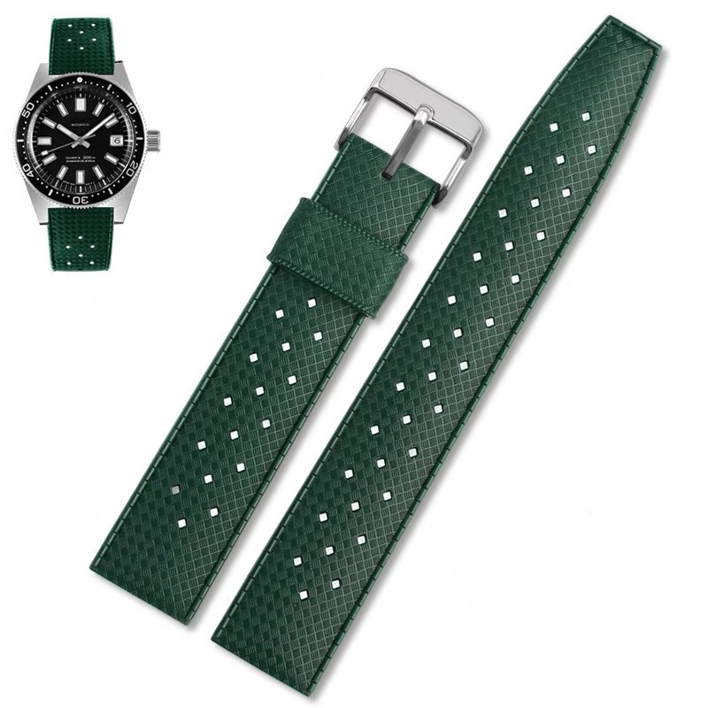 20 22mm Tropical Rubber Strap for Seiko /New Diving Sport Watch Band for Samsung Gear Sport /Huawei 