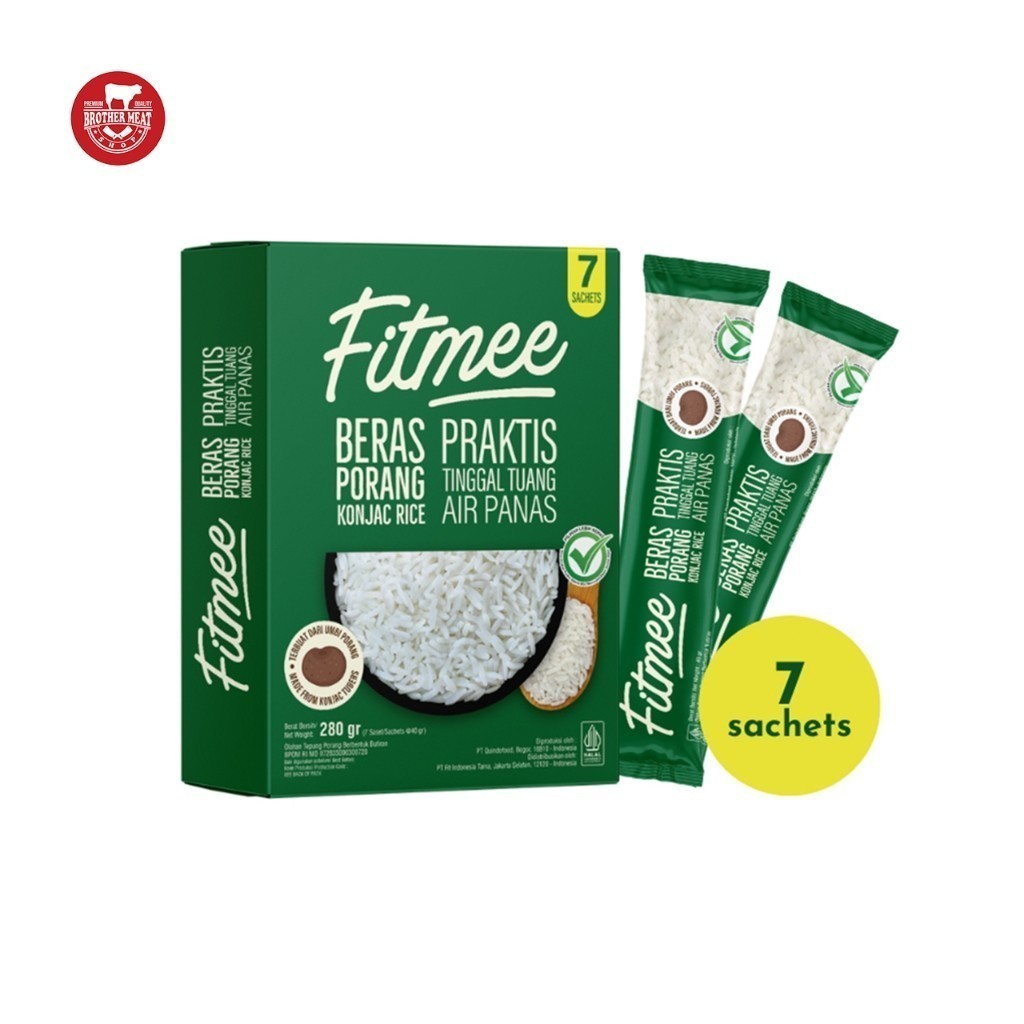 

Fitmee Beras Porang Shirataki 280gr isi 7 Sachet - Brothermeatshop