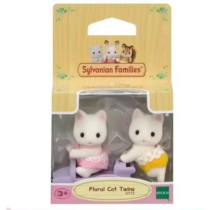Sylvanian Floral Cat Twins