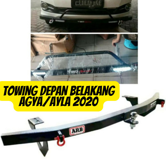 Towing BAR ARB Tanduk Besi Depan Belakang Agya/Ayla 2020