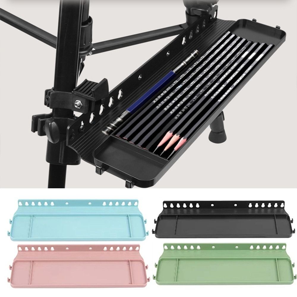

Detachable Easel Tray Shelf Plastic Easy to Install Sketch Storage Rack Durable 34X10CM Painting Tools Tray Painting Accessory