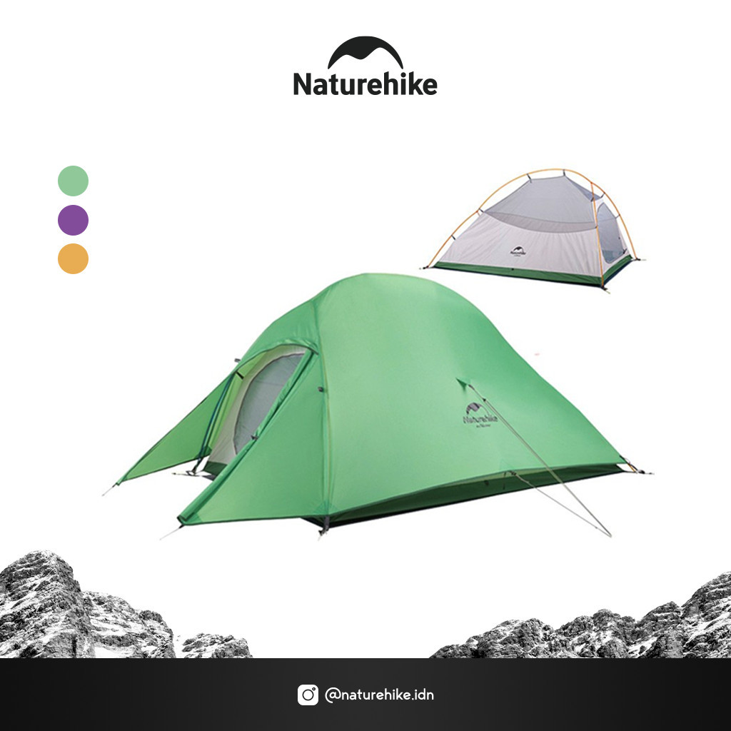 Naturehike Cloud UP 2 NH17T001-T Tenda Camping 2 Orang 210T