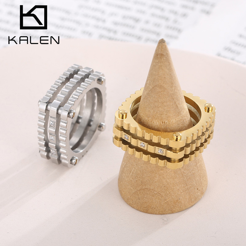 Pasokan perdagangan luar negeri cincin, suasana mewah stainless steel yang dipersonalisasi kuku will