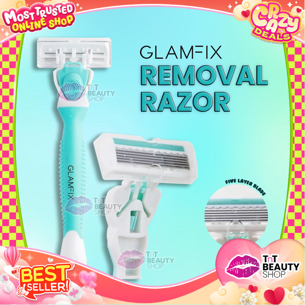 GLAMFIX Fresh Hair Removal Razor 1 Pcs Free Refill Kepala Pisau Cukur - Alat Cukur Wanita Pria | GLA