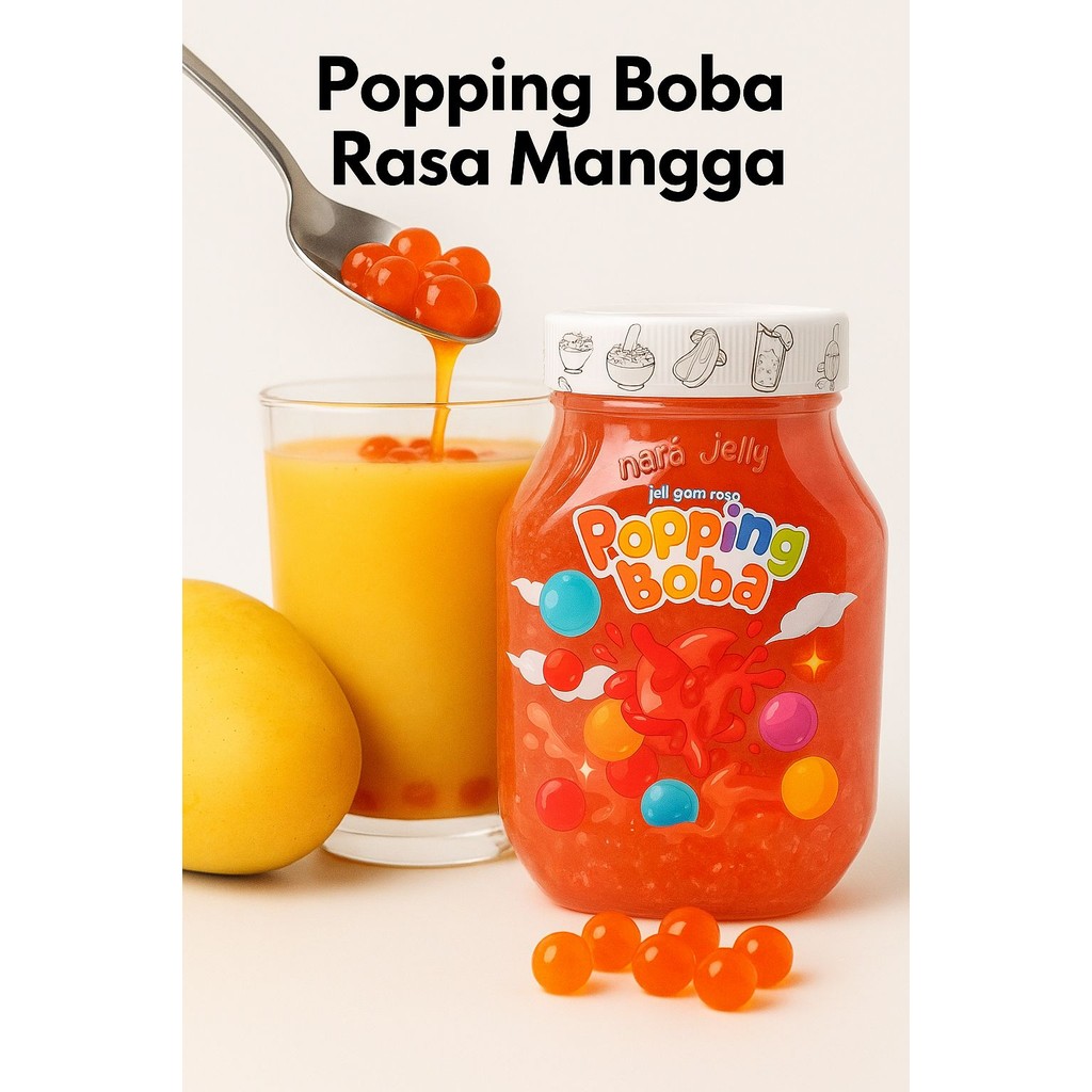 

Boba Mangga 500gr – Popping Jelly Meletus Rasa Enak Harga Murah Ekonomis Jajanan Viral Kekinian Cemilan Rumahan Cocok untuk Usaha es milk tea HALAL