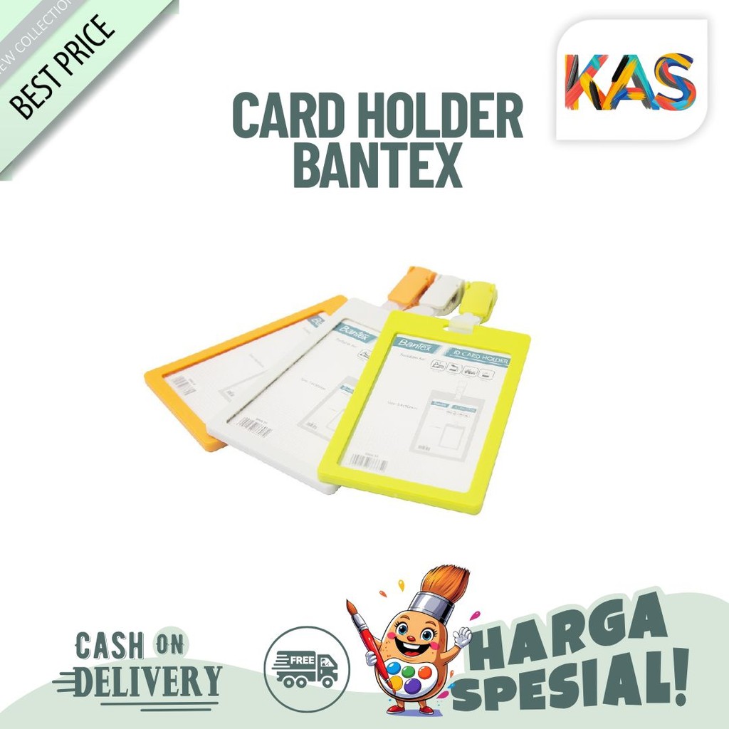

CARD HOLDER / Name Tag BANTEX 8866 ID 6 VARIASI WARNA Putih Orange Biru