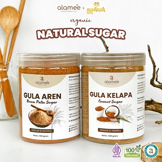 

Gula Semut Kelapa Aren Organik Asli Bubuk Coconut Sugar Premium Powder Natural Organik Organic 500gr madinah