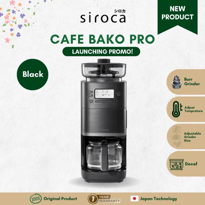 New Siroca Cafe Bako Pro (Fully automatic coffee Maker) - Black - Bako