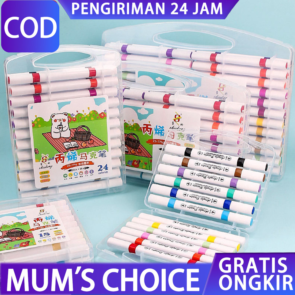 

Spidol akrilik Pena cat air anak-anak Pena akrilik yang dapat dicuci Pena berwarna