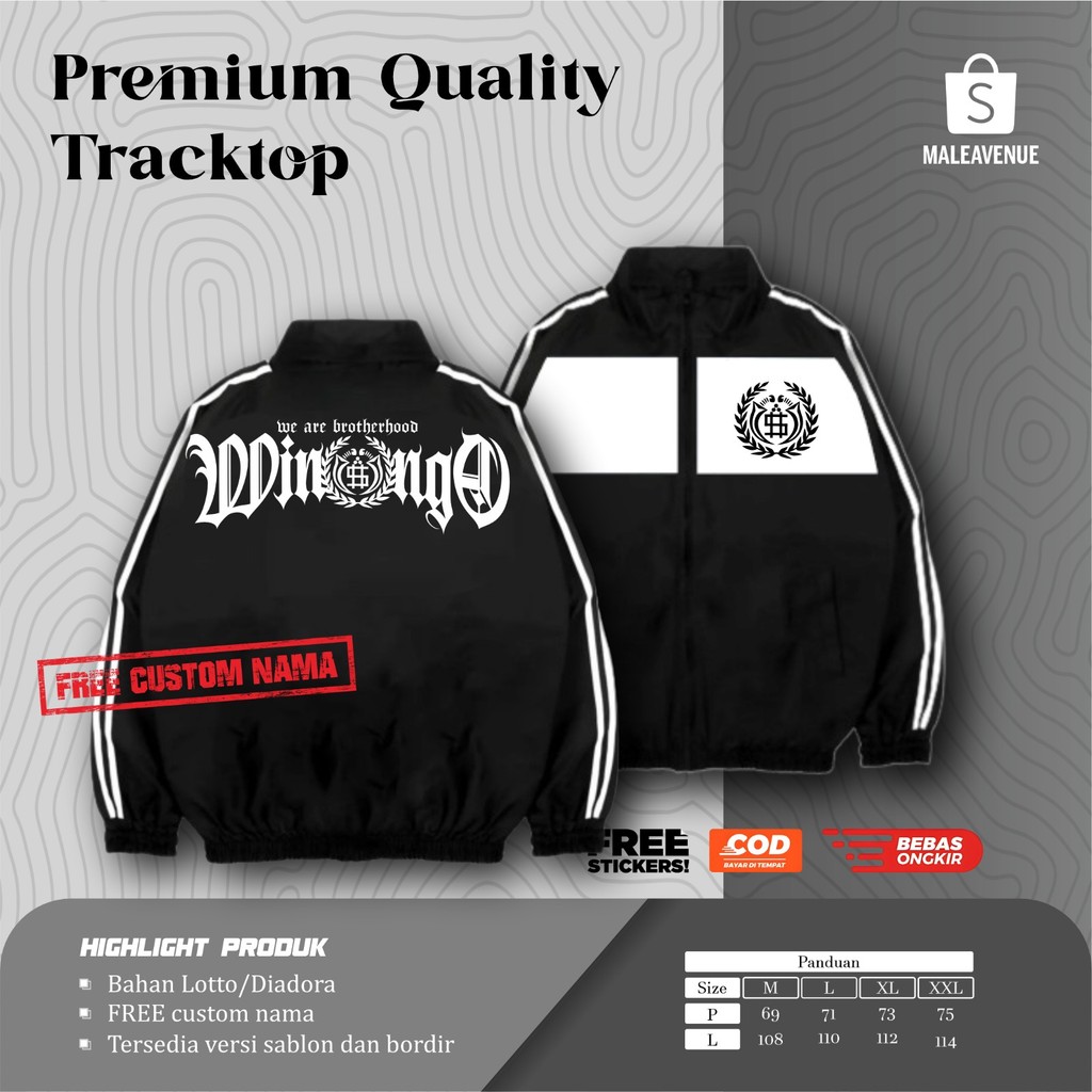 Tracktop Bordir PSHW We Are Brotherhood Winongo Tracktop Baru Bisa Custom Nama