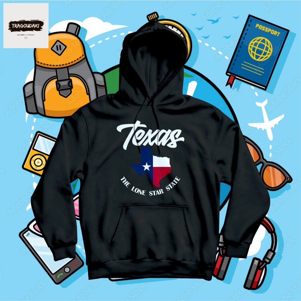 JAKET - HOODIE OLEH-OLEH TEXAS AAMERIKA- JUMPER HOODIE SUVENIR AMERIKA USA TEXAS CITY Bahan cotton p