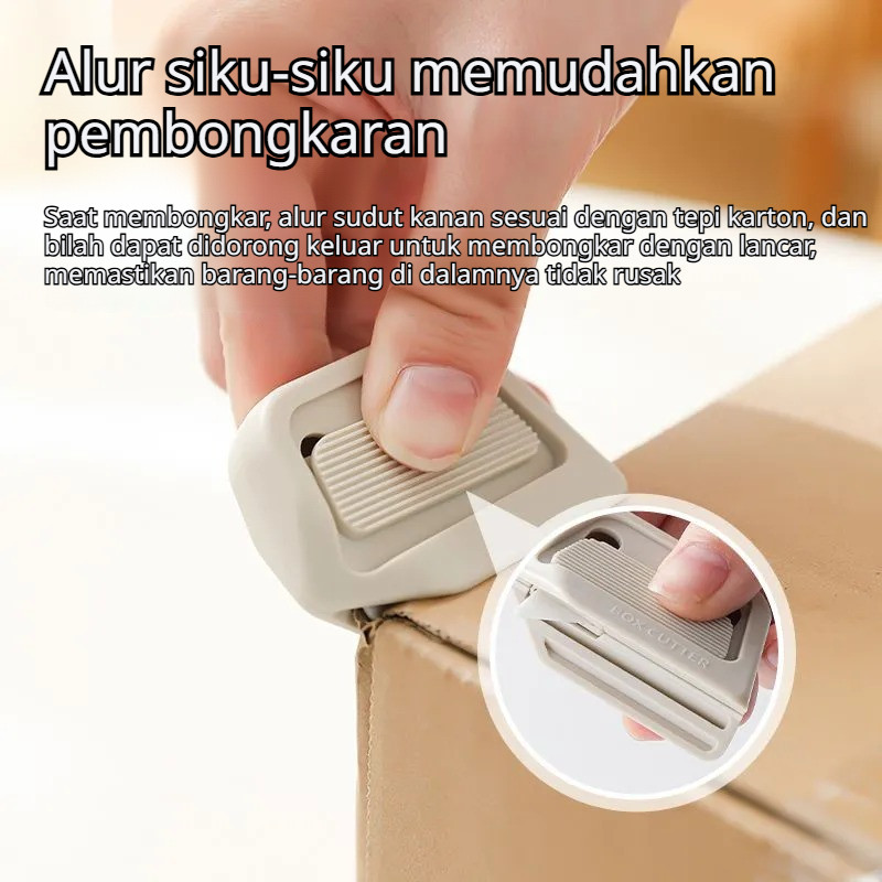 

【COD/Kirim Dalam 24 Jam】Pembuka Kotak, Pisau Kurir, Pembuka Kotak, Kompak/portabel, Pembuka Kotak, Kurir, Pisau Pengaman,Pemotong Kotak Keramik Magnetik Rebound Otomatis
