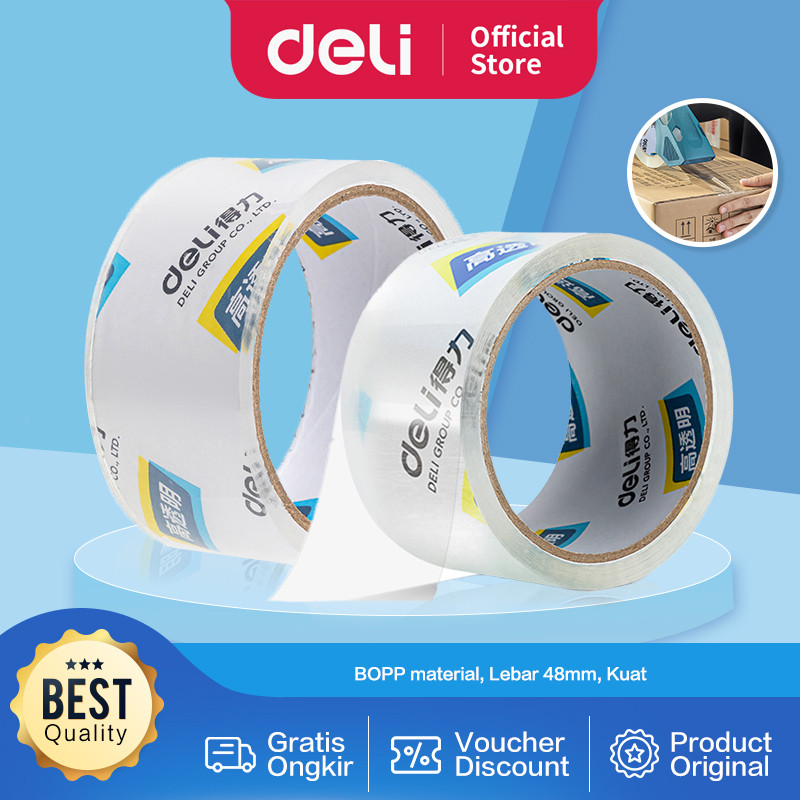 

Deli Isolasi / Lakban OPP / Packing Tape Bening 48MM 302XX