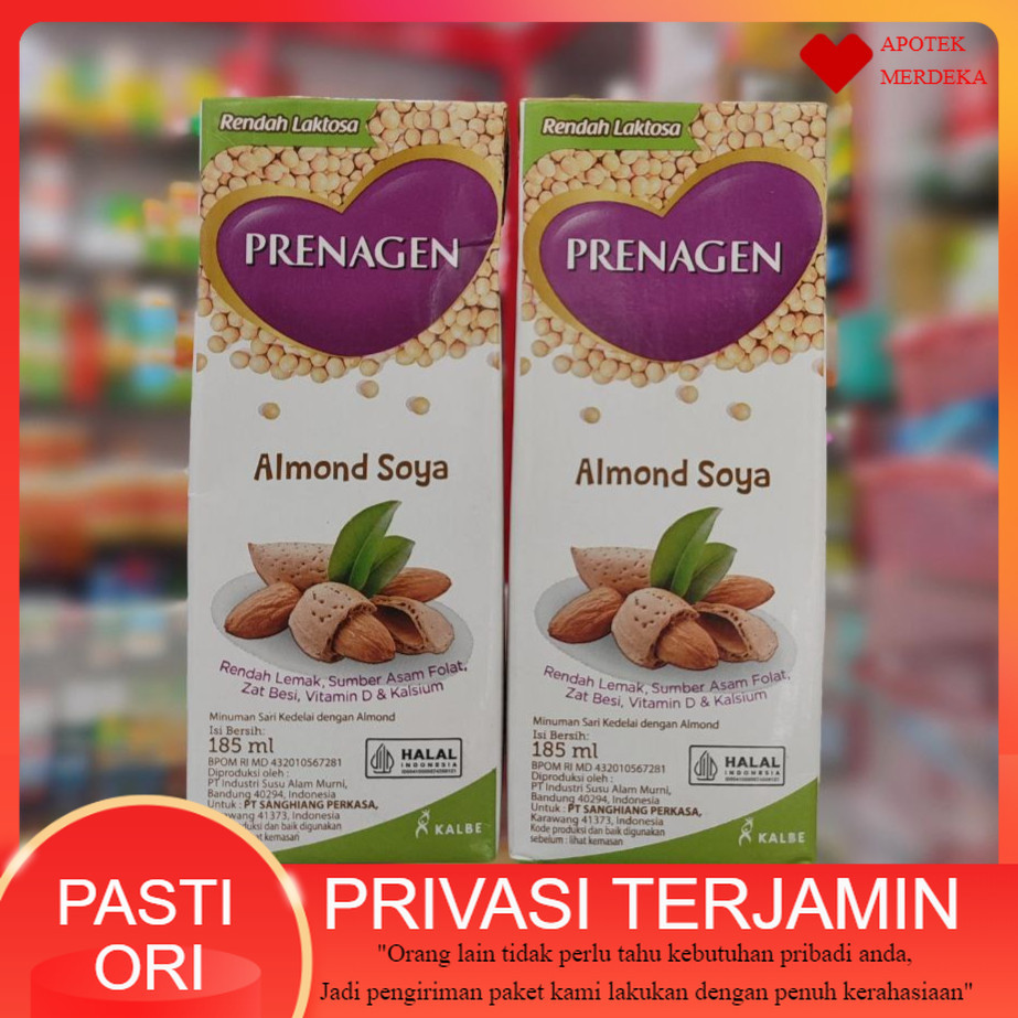 Prenagen Uht Almond Soya 185 Ml
