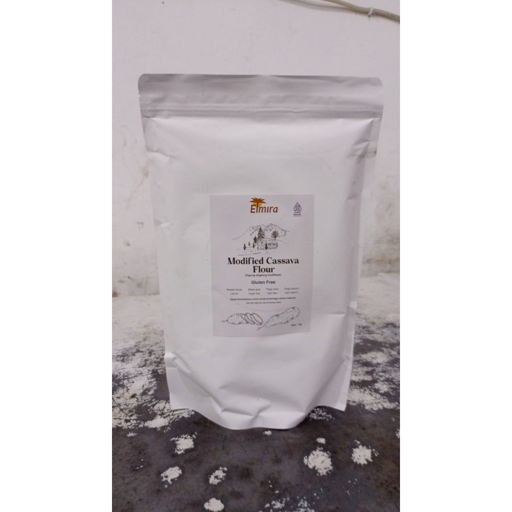 

Tepung Mocaf Elmira 1 kg / Tepung Singkong Gluten Free Elmira / Cassava Flour Elmira / Gluten Free Flour Elmira - 1 Kg