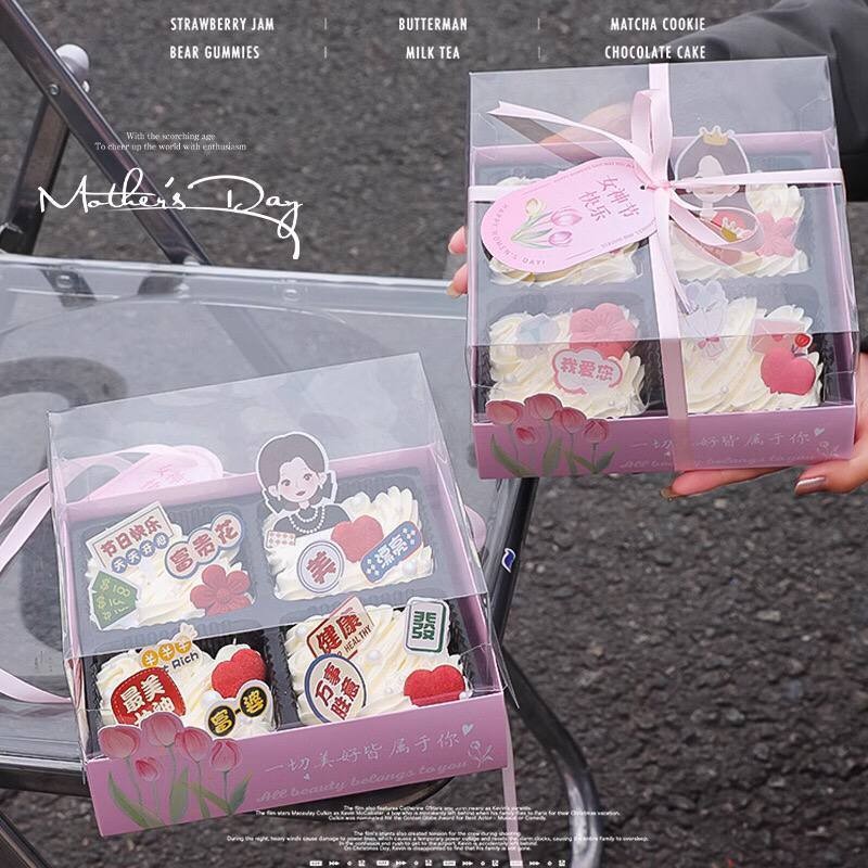 

1pcs Kotak Hampers/Kotak Cake Edisi Mother's Day /Kotak Kue Transparant / Box Cake