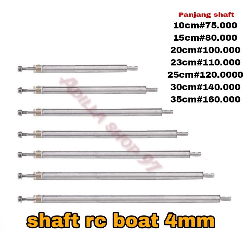shaft rc boat 4mm stainless