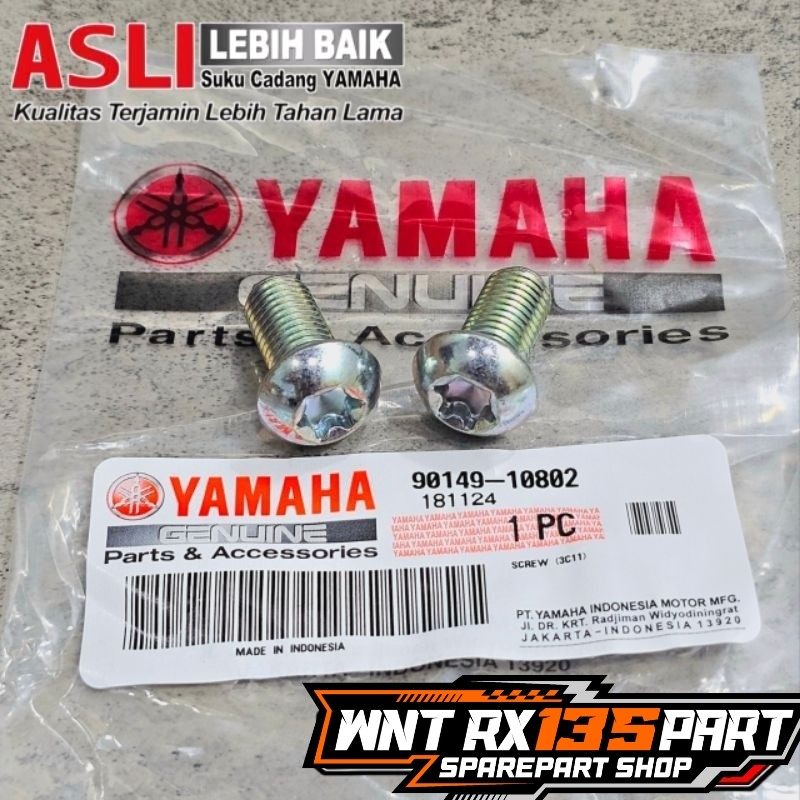 BAUT DUDUKAN KALIPER CAKRAM REM DEPAN VIXION OLD NEW VIXION NVA NVL ORIGINAL YAMAHA | 90149-10802