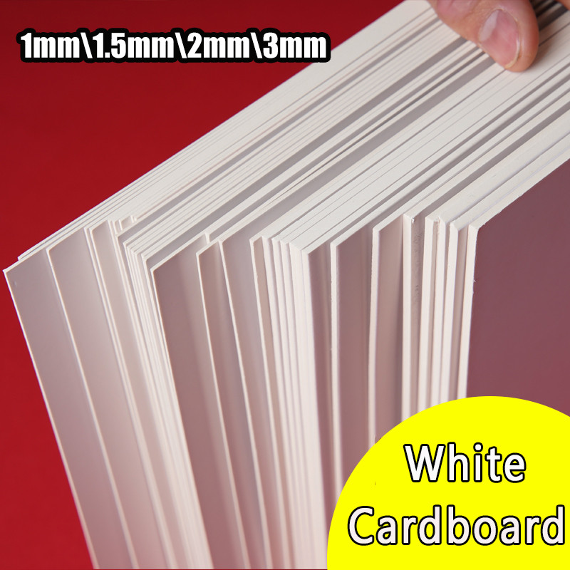 

A4 A3 White Thicked Kraft Paper DIY Handmake Card Making Craft Paper Thick Paperboard Cardboard 1 2 3MM Chipboard backing board
