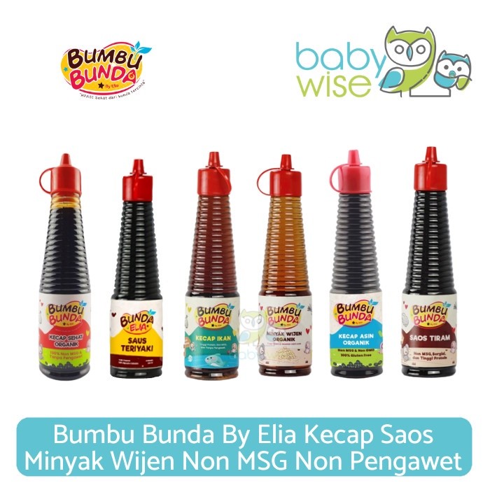 

Bumbu Bunda By Elia Kecap Saos Minyak Wijen Non MSG Non Pengawet