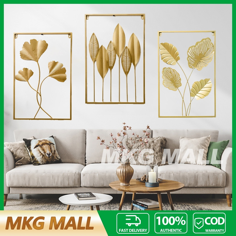 Hiasan dinding wall decor hiasan dinding bunga daun dan hiasan estetik inding besi sofa ruang tamu k