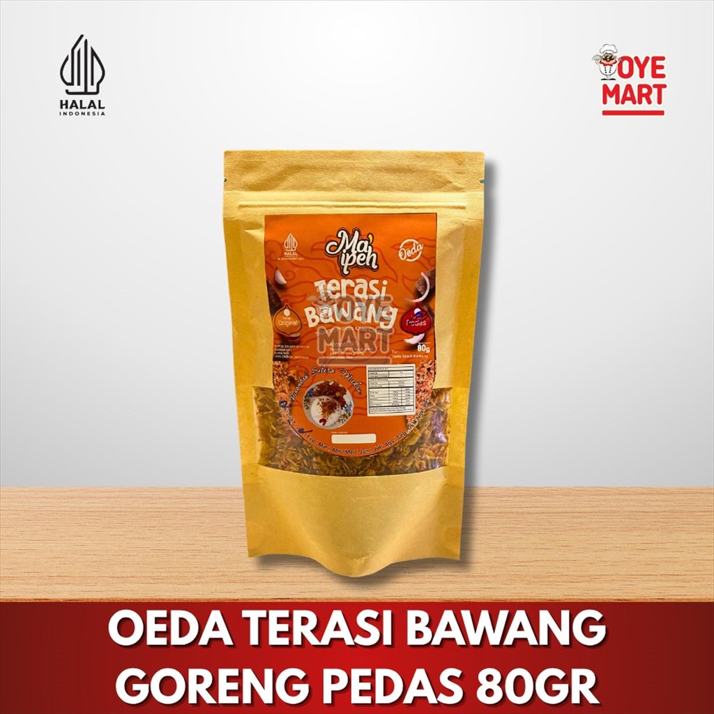 

OEDA TERASI BAWANG GORENG PEDAS POUCH 80GR